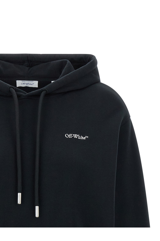 'Arrow Out Flower' hoodie  Black