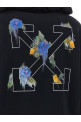 'Arrow Out Flower' hoodie  Black