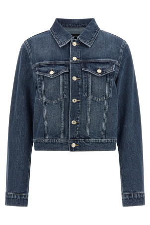 'Darted Shrunken' jacket Blue