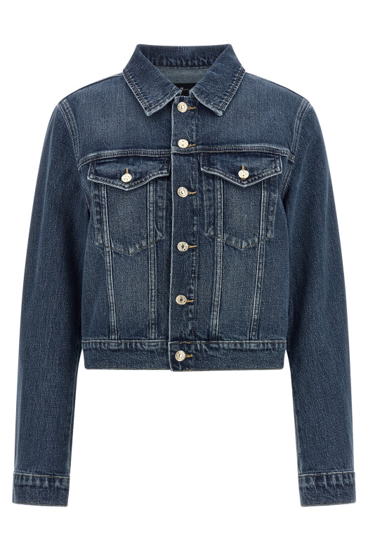 'Darted Shrunken' jacket Blue