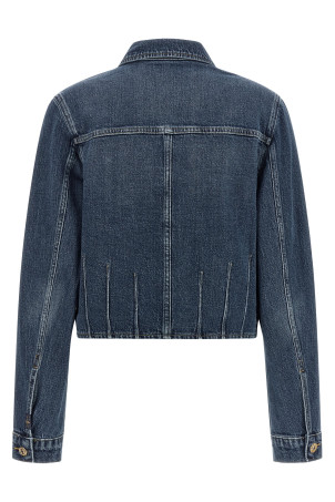'Darted Shrunken' jacket Blue