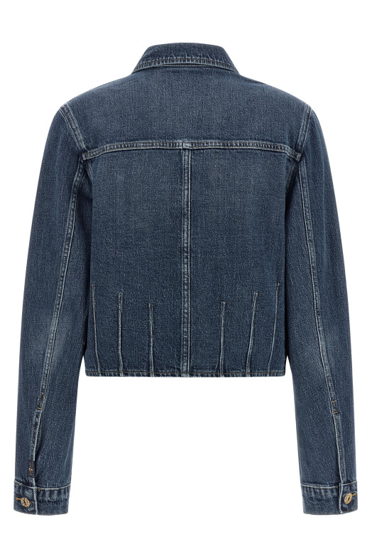 'Darted Shrunken' jacket Blue