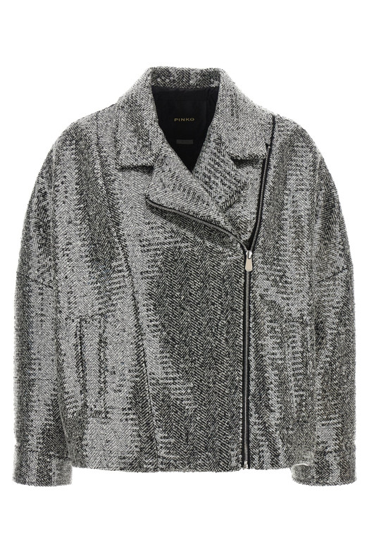 Sequin caban Silver