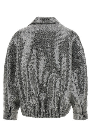 Sequin caban Silver