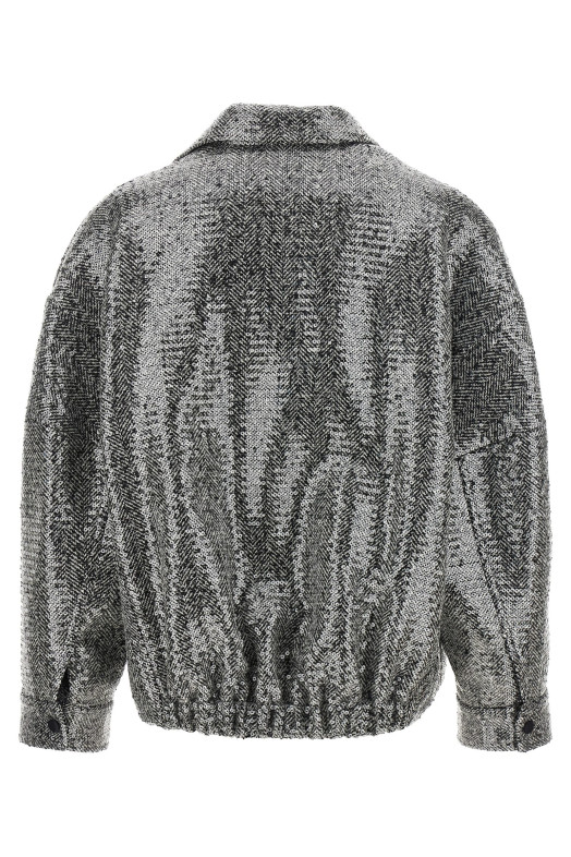 Sequin caban Silver