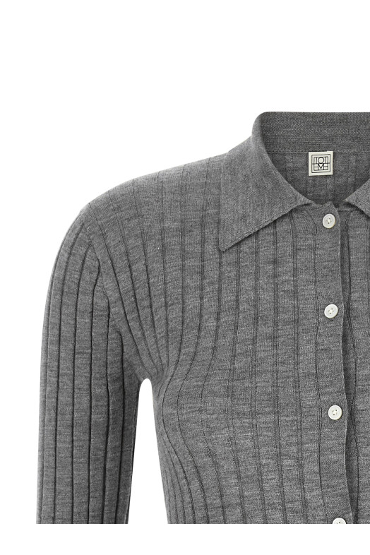 Ribbed shirt Gray