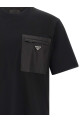 Футболка з кишенею з ре-нейлону, чорна PRADA UJN661SWMO11CKF0002