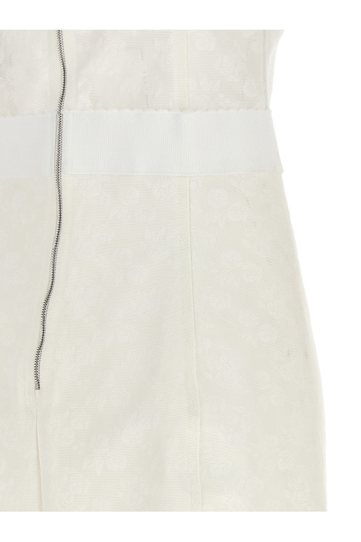 Платье-корсет, белого цвета DOLCE & GABBANA F63H1TGDC38W0800