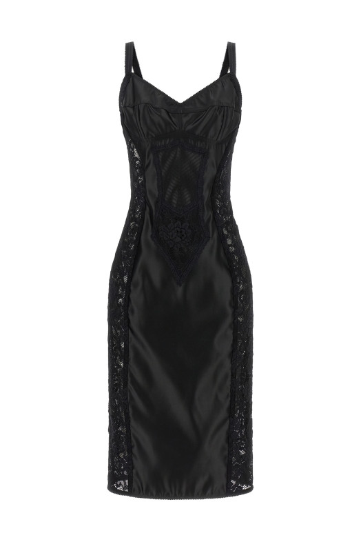 Платье-корсет, чёрное DOLCE & GABBANA F6JKZTGDCL9N0000