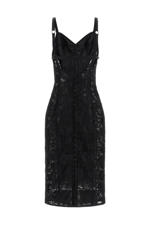 Платье-корсет, чёрное DOLCE & GABBANA F6JKZTGDCL9N0000