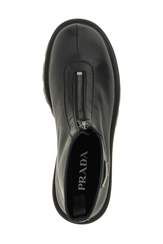 Ботильоны на молнии  Черные PRADA 1T328OF050UZEF0002