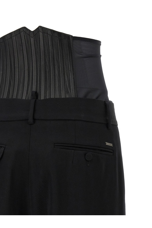 'Tailored2' pants and corset Black