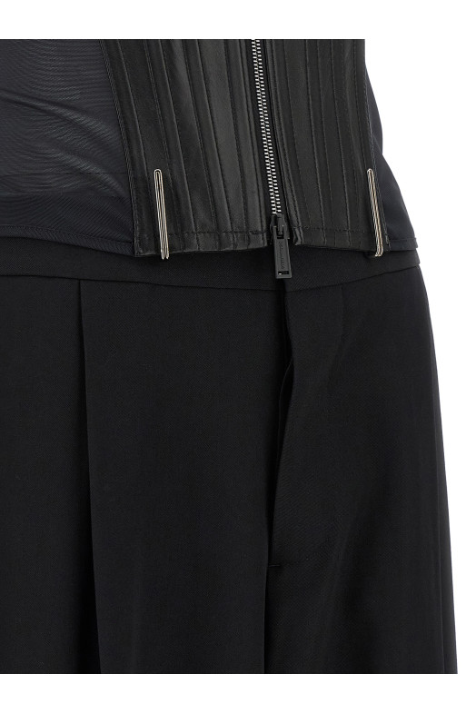 'Tailored2' pants and corset Black