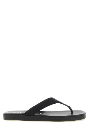 Жаккардові сандалі-стрінги, чорні GUCCI 854486HAAOA1000