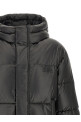 Lacquered finish down jacket Black