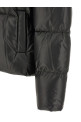 Lacquered finish down jacket Black