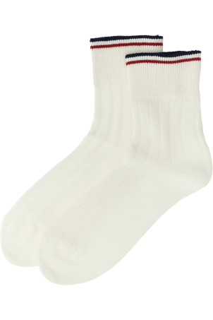 Striped socks - 'Active' Line White