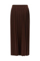 Knitted pleated skirt Brown