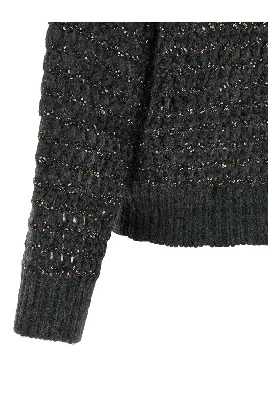 'Dazzling Braids' sweater Gray