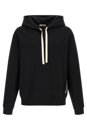 Худи из хлопка, чёрного цвета JIL SANDER J22GU0167J20128001