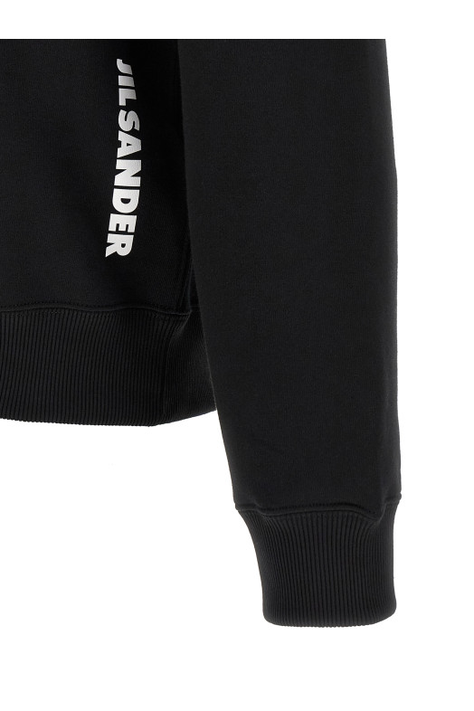 Худи из хлопка, чёрного цвета JIL SANDER J22GU0167J20128001
