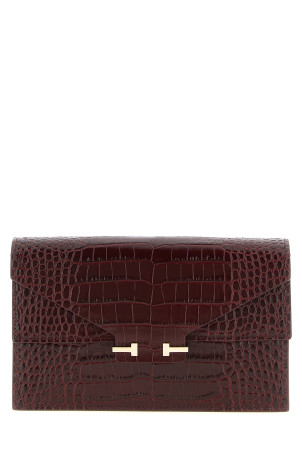 'Aube' mini clutch Bordeaux