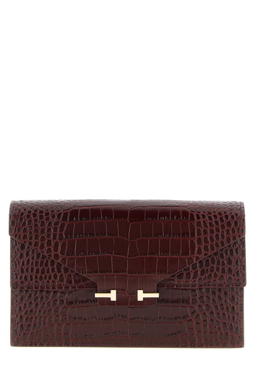 'Aube' mini clutch Bordeaux