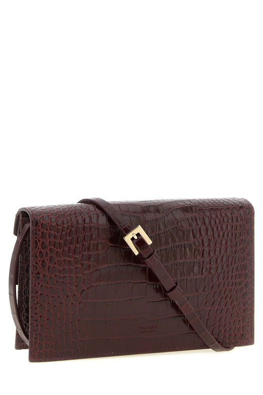 'Aube' mini clutch Bordeaux