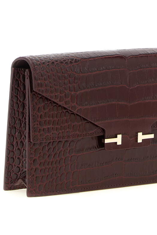 'Aube' mini clutch Bordeaux