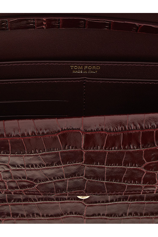 'Aube' mini clutch Bordeaux