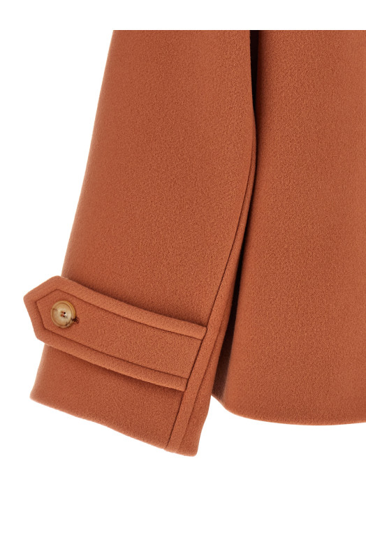Двобортне пальто рожевого кольору CHLOÉ CH25WMA962726AG