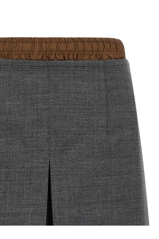 Double layer skirt Gray
