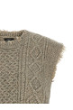 'Boyfriend Cable' vest Gray