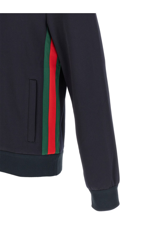 'Nastro Web' sweatshirt Blue