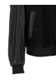 Leather bomber jacket Black
