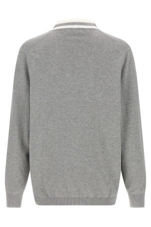 Heraldic logo cardigan Gray