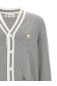 Heraldic logo cardigan Gray