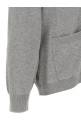 Heraldic logo cardigan Gray