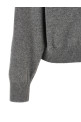 Свитер с вышитым цветком, серый ALBERTA FERRETTI A092066040490