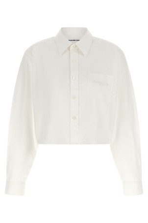 Рубашка укороченного кроя, белая ALEXANDER WANG 1WC3261347100