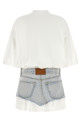 Denim skirt polo dress Multicolor