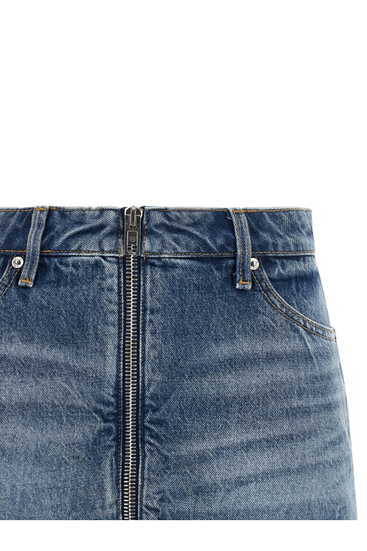 Джинсовая юбка BLUE ALEXANDER WANG 4DC3265128400C