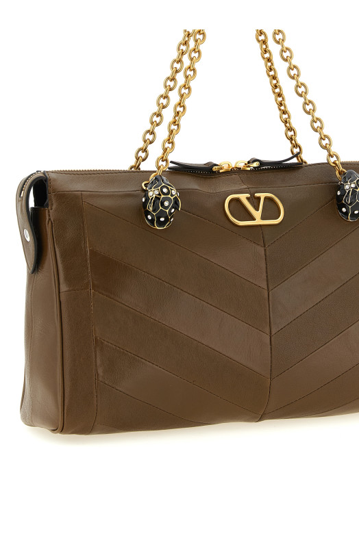 Valentino Garavani 'Panthea' medium shoulder bag Brown
