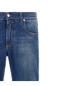 Logo embroidery jeans Blue