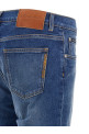 Logo embroidery jeans Blue
