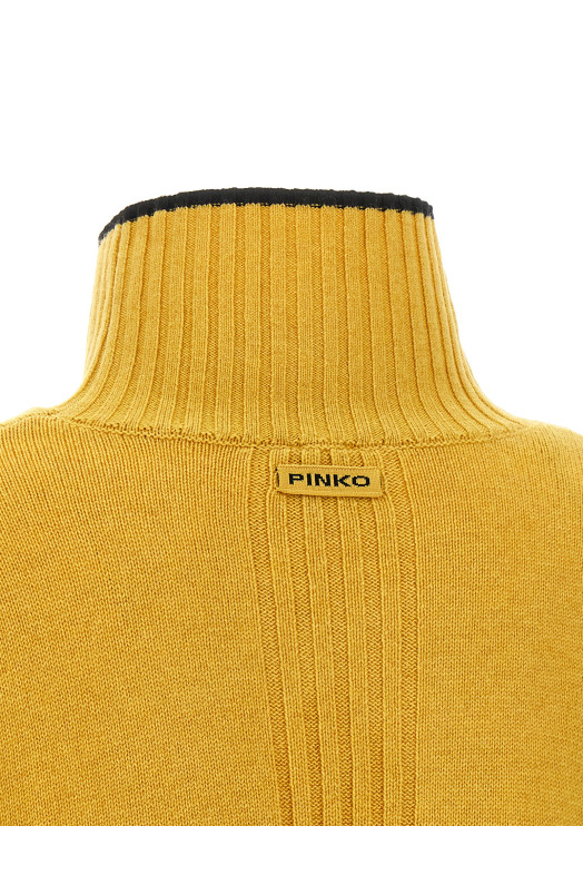 Turtle-Neck Sweater Yellow