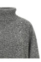 Crystal turtleneck sweater Gray