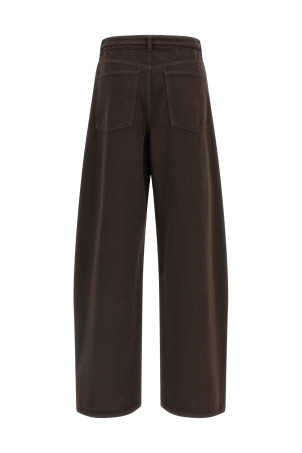 High waist jeans Brown