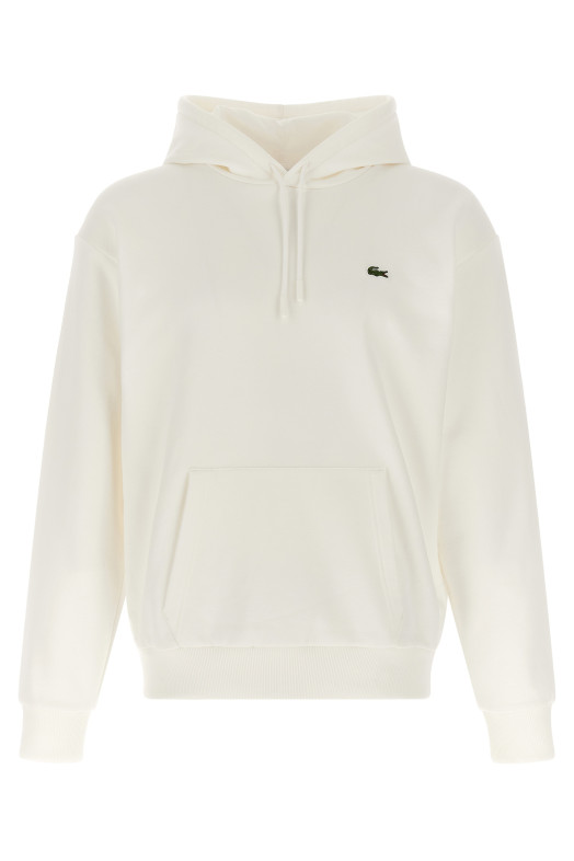 Logo patch hoodie White
