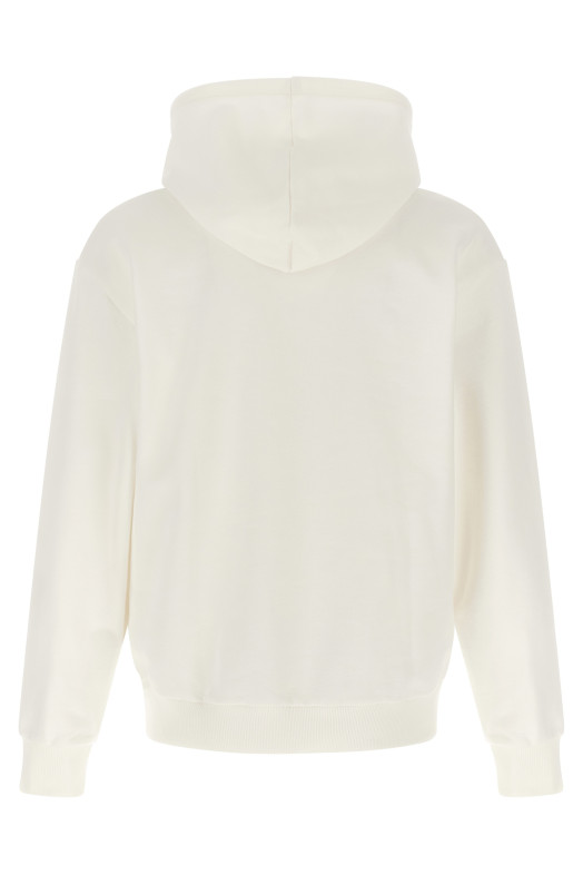 Logo patch hoodie White